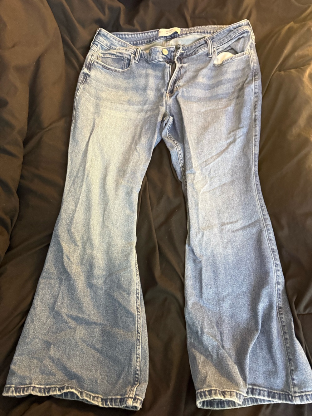 Hollister Light Wash Denim Jeans - Light Blue